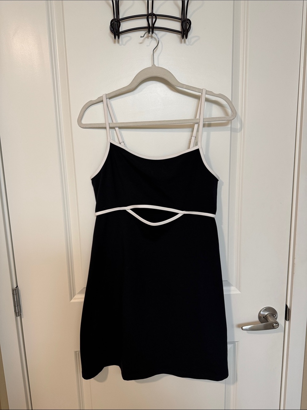 wild fable Black Mini Dress with White Trim